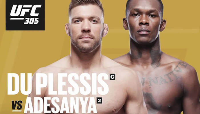 Du Plessis vs Adesanya UFC 305